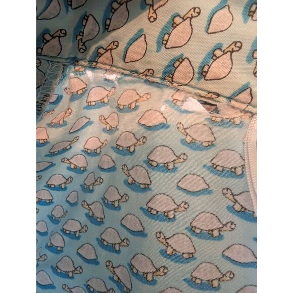 Vineyard Vines Top Shirt Button Women's Small Blue Turtle Collar 100% Cotton - Picture 11 of 11